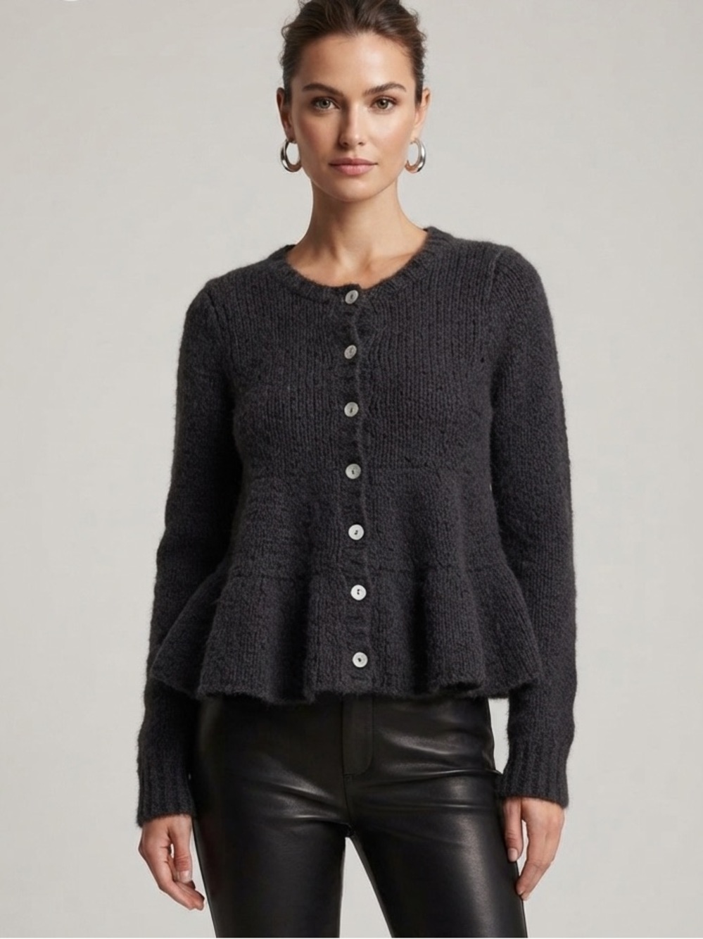 Free People Peplum Cardigan Size XS